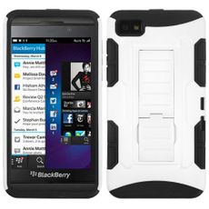 Blackberry Z10 White and Black Armor Case