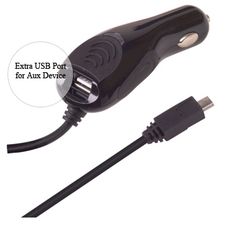 Casio G'Zone Commando Premium Cell Phone Car Charger With Extra USB Port