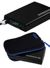 Dual Port Portable Cell Phone Charging Station - 11,000mAH