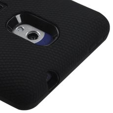 HTC 8XT Black Double Protection Case W/ Stand