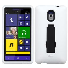 HTC 8XT White Double Protection Case W/ Stand
