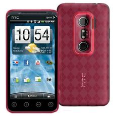 HTC EVO 3D Red Slim Design Case