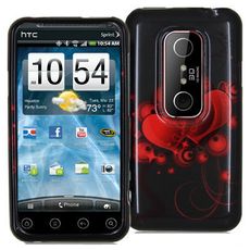 HTC EVO 3D Red Heart Case