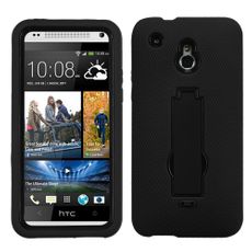 HTC One Mini Black Double Protection Case W/ Stand