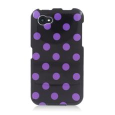 HTC First Purple Polka Dot Phone Cover