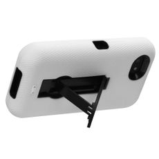 HTC First White Double Protection Case W/ Stand