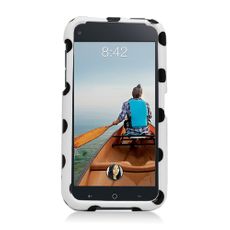 HTC First White Polka Dot Phone Cover