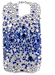 HTC MyTouch 3G Slide Rhinestone Blue Splash Phone Case