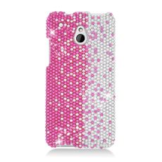 HTC One Mini Pink Fade Rhinestone Phone Case