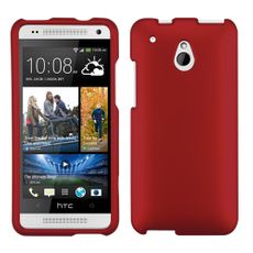 HTC One Mini Red  Rubberized Case