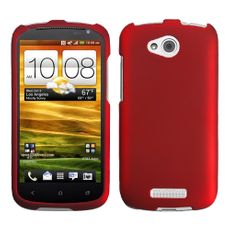 HTC One VX Red  Rubberized Case