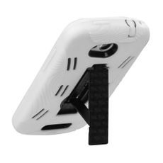 HTC One VX White and Black Double Protection Case W/ Stand
