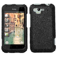 HTC Rhyme Black Rhinestone Phone Case