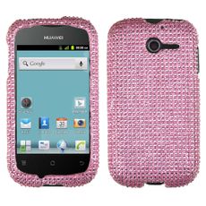 Huawei Ascend Y Pink Rhinestone Phone Case