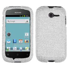Huawei Ascend Y Silver Rhinestone Phone Case