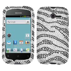 Huawei Ascend Y Zebra Rhinestone Phone Case