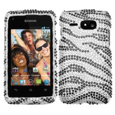 Kyocera Event Zebra Rhinestone Phone Case