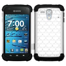 Kyocera Hydro Edge White 2 Layer Decorative Case
