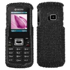 Kyocera Presto Black Zebra Rhinestone Phone Case