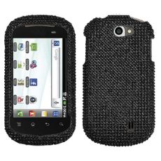 LG DoublePlay Black Rhinestone Phone Case