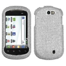 LG DoublePlay Silver Rhinestone Phone Case