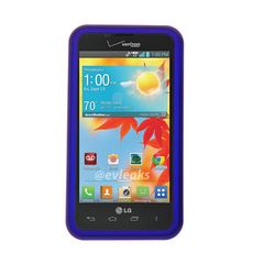 LG Enact Blue  Rubberized Case
