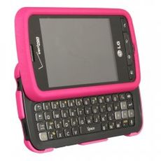 LG Enlighten Pink Rubberized Case
