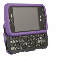 LG Enlighten Purple Rubberized Case