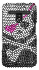 LG Esteem Skull Rhinestone Phone Case