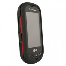 LG Extravert Black Rubberized Case