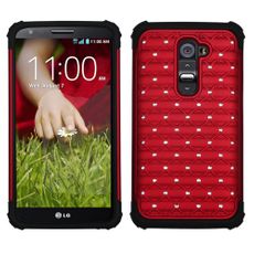 LG G2 Red 2 Layer Decorative Case