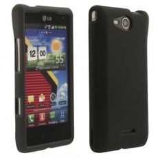 LG Lucid Black Rubberized Case