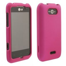 LG Motion 4G Pink Rubberized Case