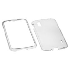 LG Nexus 4 Clear  Rubberized Case