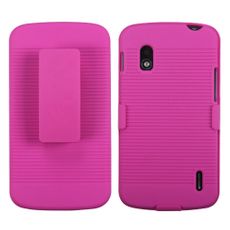 LG Nexus 4 Pink Holder With Swivel Belt Clip