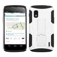 LG Nexus 4 White and Black Armor Case