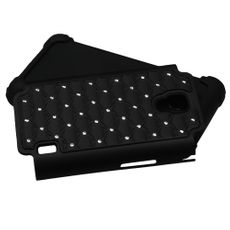 LG Optimus F6 Black 2 Layer Decorative Case