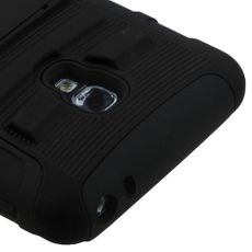 LG Optimus F6 Black Armor Case