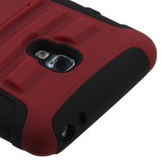 LG Optimus F6 Red Armor Case