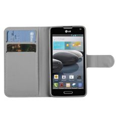 LG Optimus F6 Silver Wallet