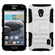 LG Optimus F6 White Armor Case