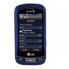 LG Rumor Reflex Blue Rubberized Case