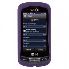 LG Rumor Reflex Purple Rubberized Case