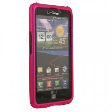 LG Spectrum Pink Rubberized Case