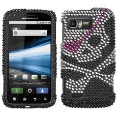 Motorola Atrix 2 Skull Rhinestone Phone Case