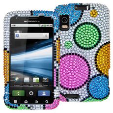 Motorola Atrix 4g Bubbles Rhinestone Case