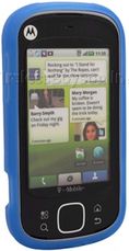Motorola Cliq XT Blue Silicone Skin