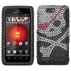 Motorola Droid 4 Skull Rhinestone Phone Case