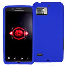 Motorola Droid Bionic Blue Silicone Skin