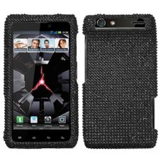 Motorola Droid RAZR Black Rhinestone Phone Case